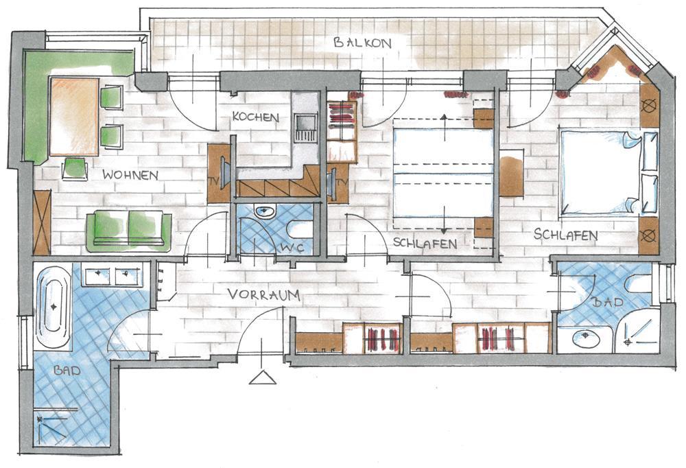 Appartements Alpenkristall Zell am Ziller Værelse billede